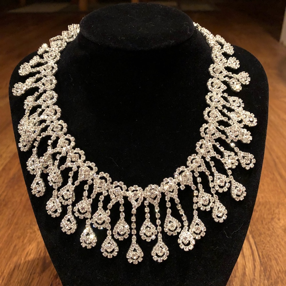 Vintage Statement Crystal Necklace *SEE DESCRIPTION*